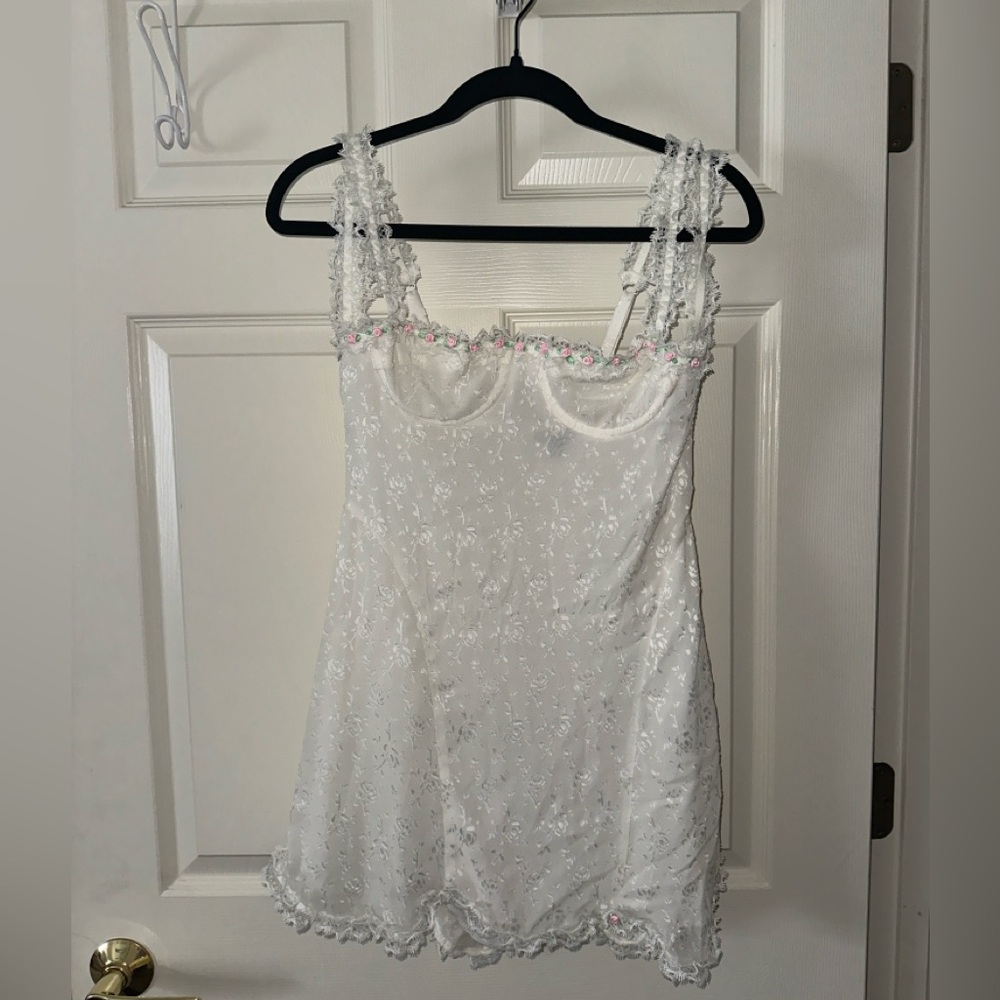The Bar Jade Dress Blanc
